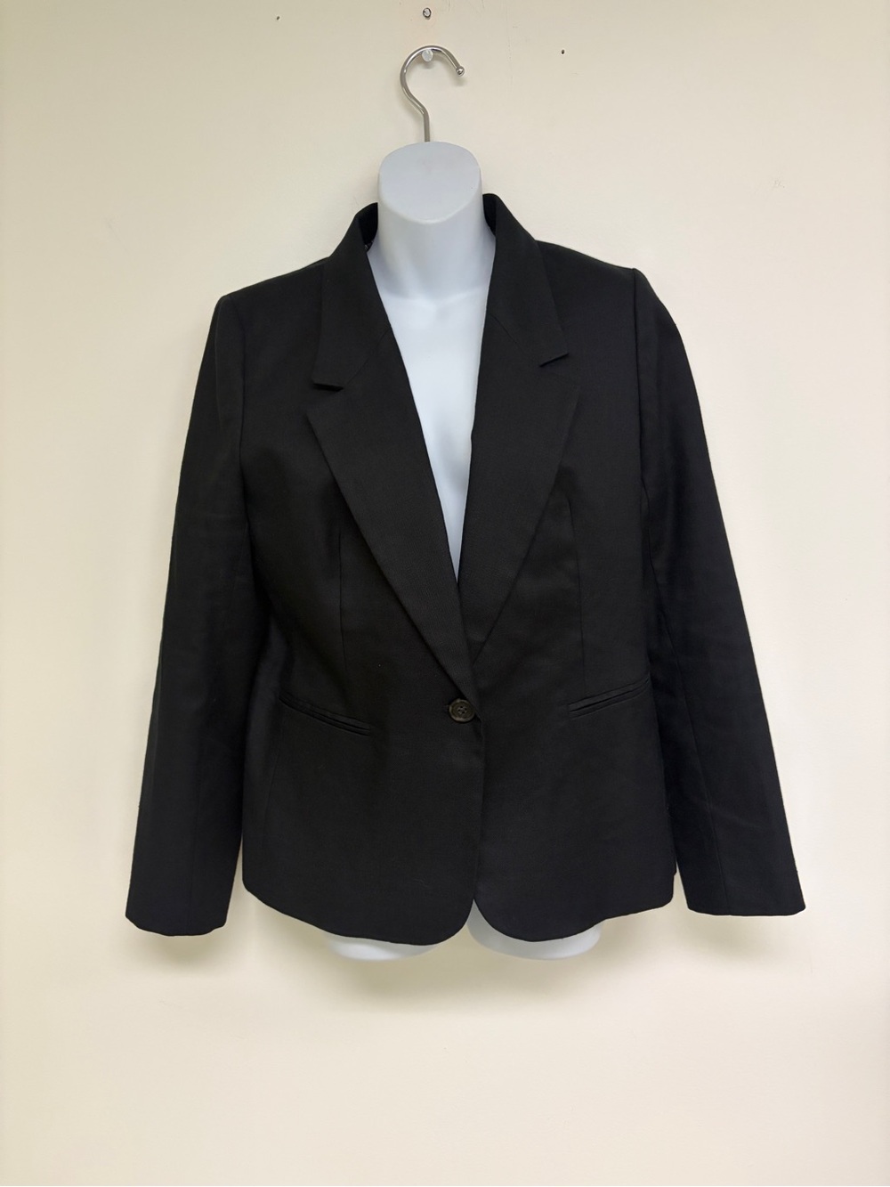 NWT J.Crew Parke Black Linen Blazer Sz 10